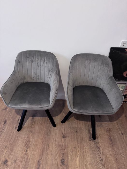 Scaune rotative gri Jysk