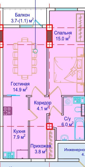 МИРОБОД тумани КУЙЛИКДА 2 хона кадастрли