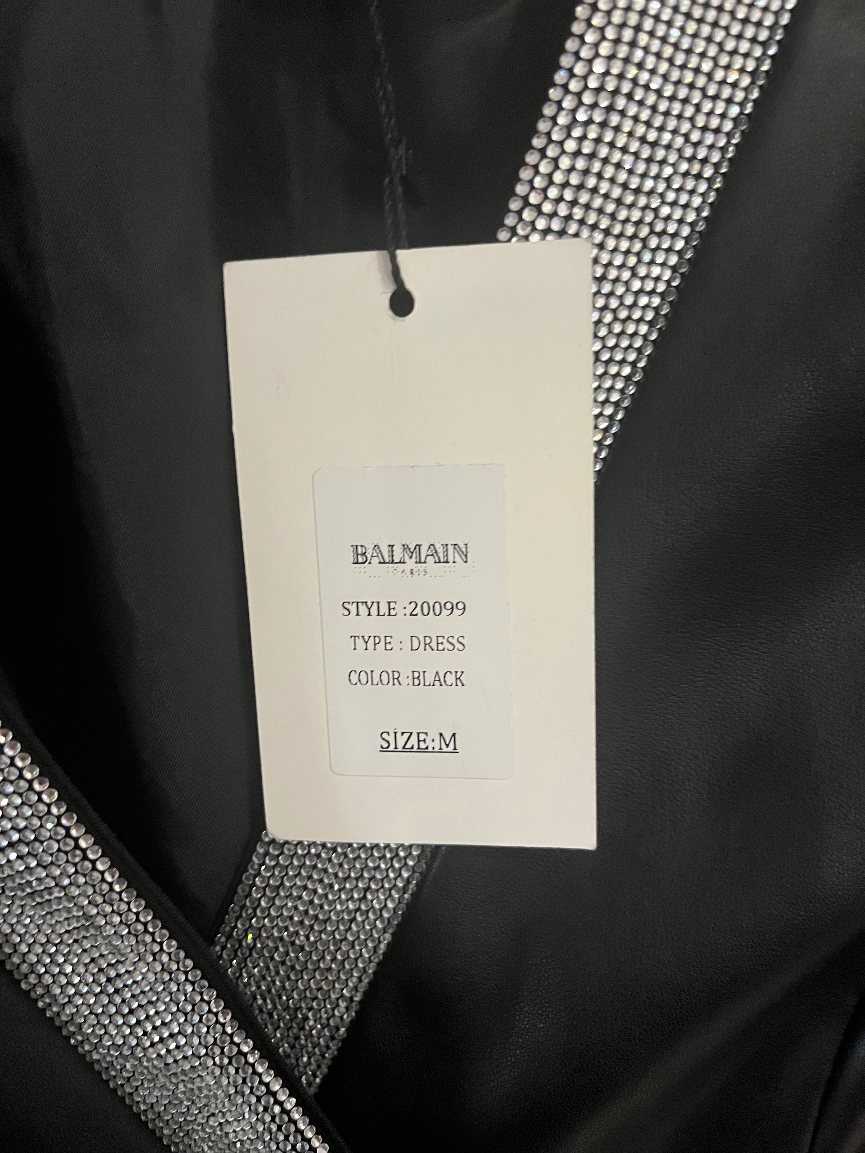 Balmain нова черна рокля размер С-М chanel dior