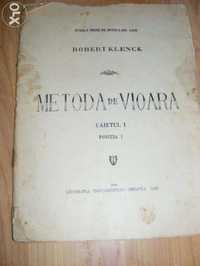 METODA DE VIOARA,Robert Klenck,1958,lucrare muzicala de colectie