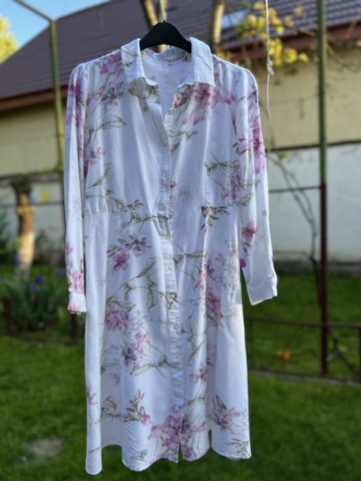 Rochie alba cu flori S/M