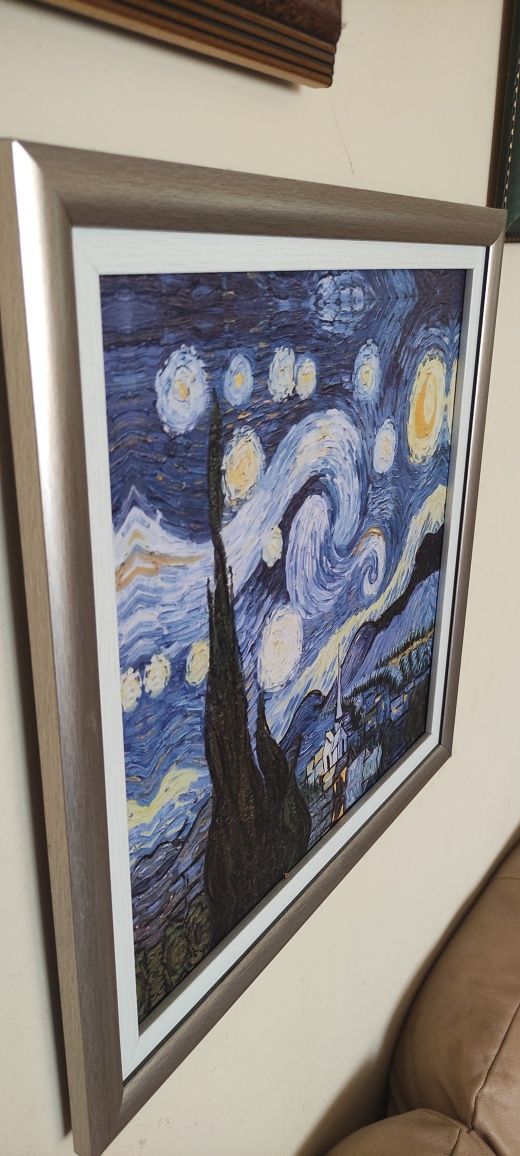 Картина в рамка  Ван Гог "Звездна Нощ"