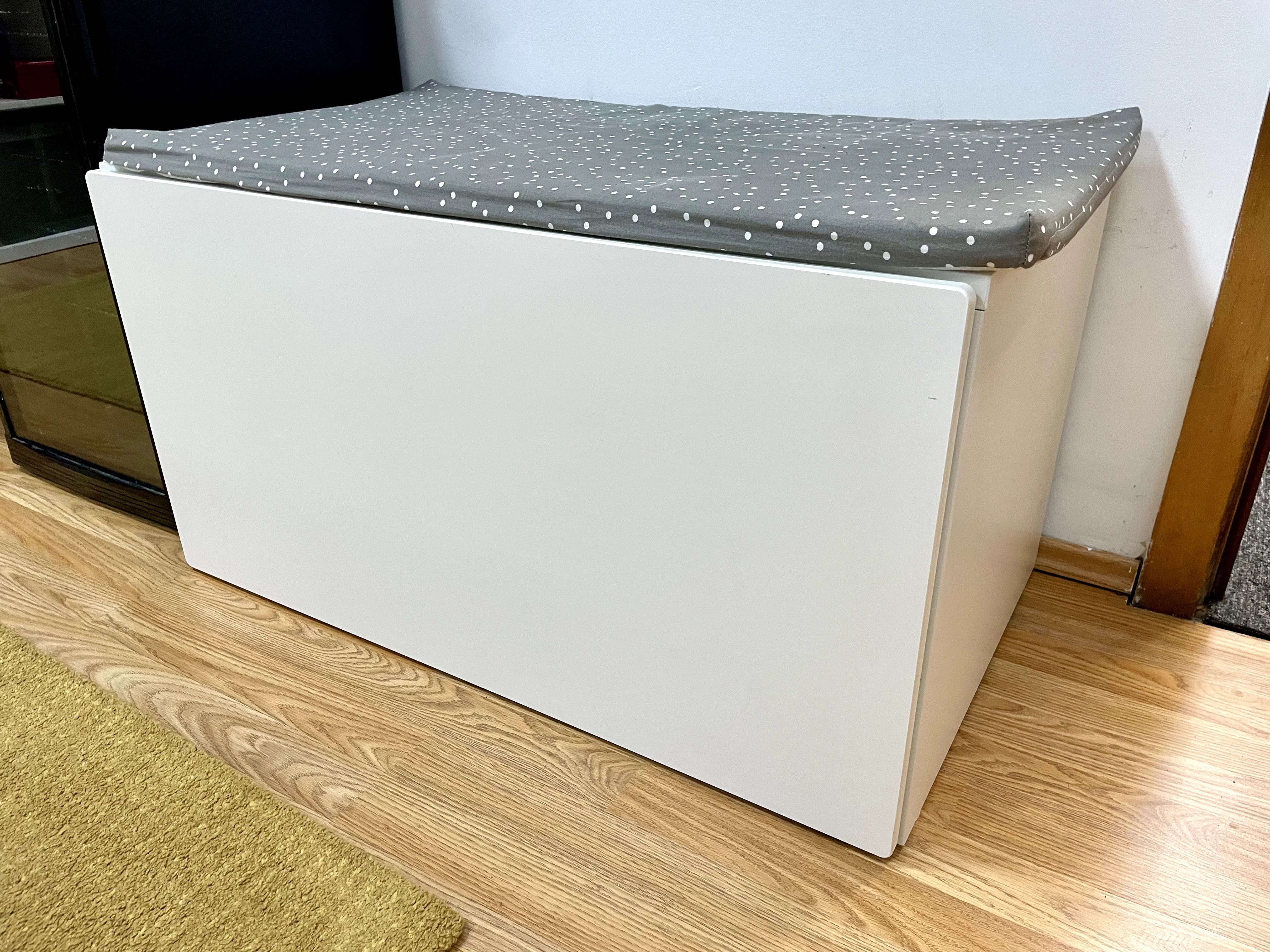 ИКЕА/IKEA SMÅSTAD Пейка с кутия за играчки и възглавница BÄNKKAMRAT