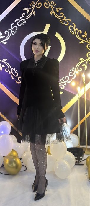 Бархатное платье