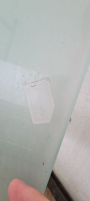 Usi glisante din sticlă securizată 8mm, sablata cu model plus accesori