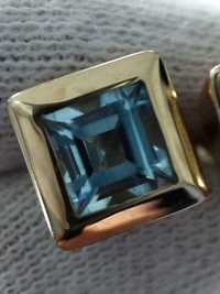 Cercei Aur 14K Acvamarine Acvamarin