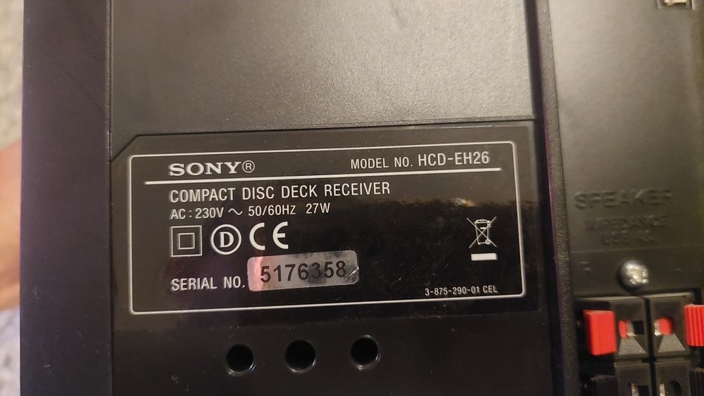 Мини аудио система sony hcd-eh26