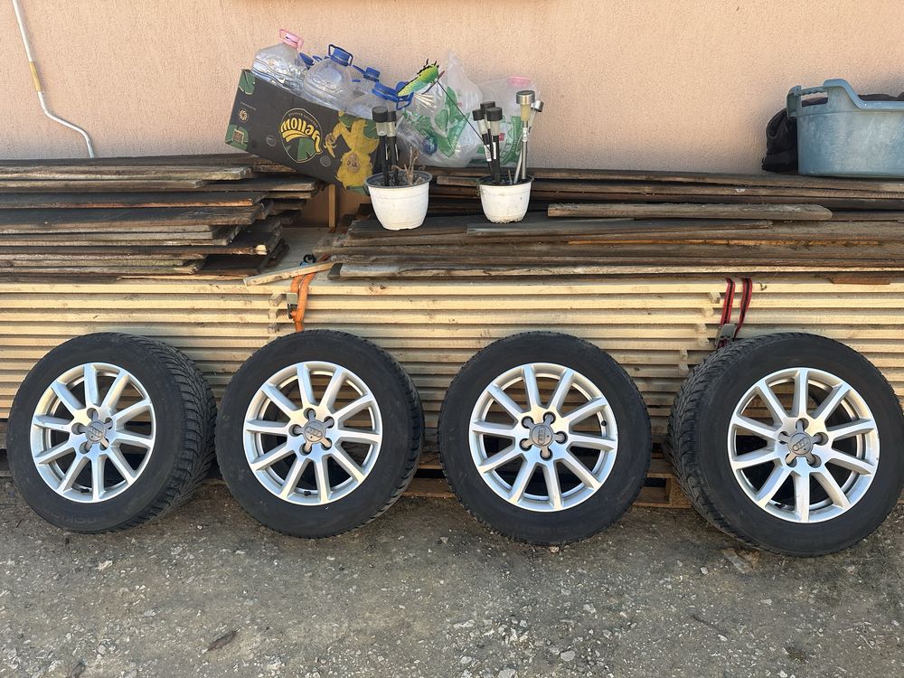 Jante r16 audi cu anvelope 225/55 Stare foarte buna