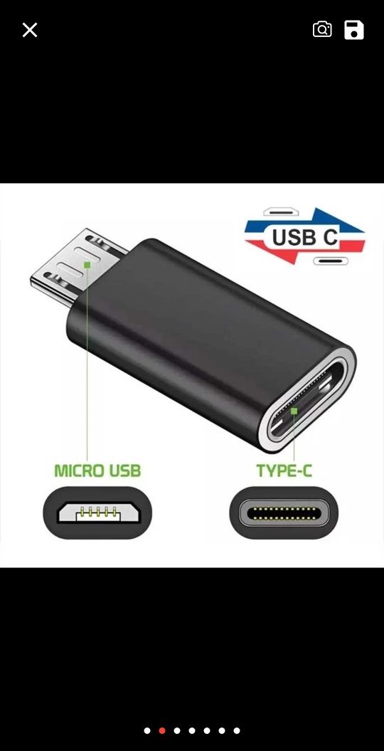 OTG- Переходник  для сот телефона (USB+Type-c, Micro+Type-C)