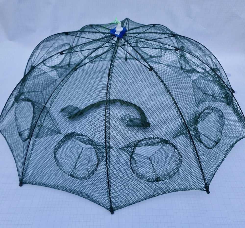 HALAU Varsa tip umbrela pentru raci si pestisori cu 10 intrari 90x90cm