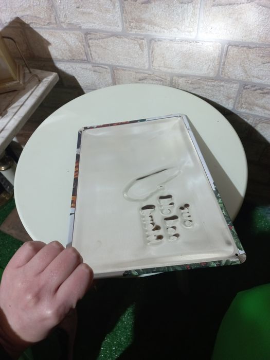 Метална табела с изпъкнал релеф Дядо Коледа