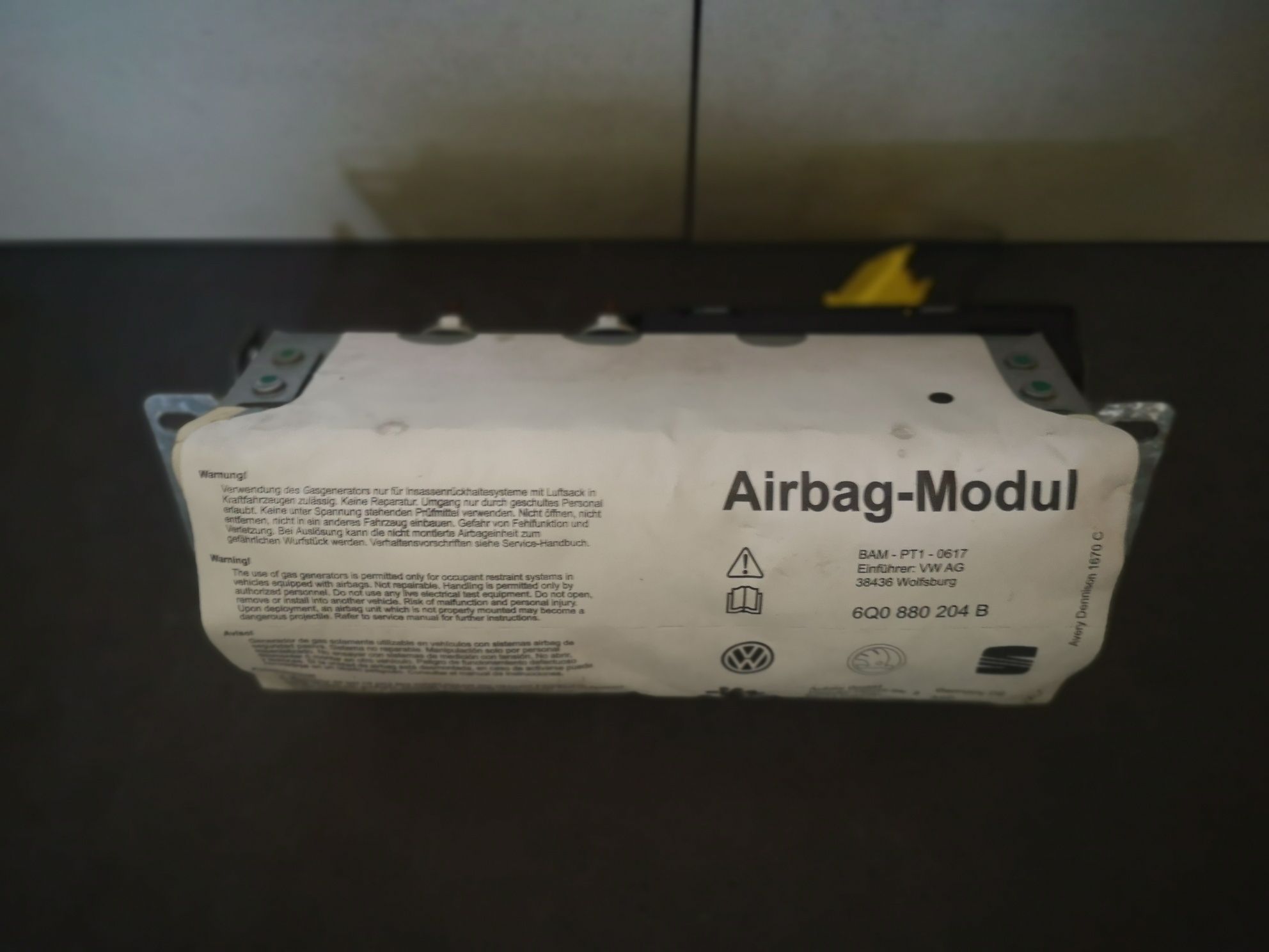 Десен airbag Skoda Fabia (2000-2007г.) / airbag арматурно табло / 6Q0