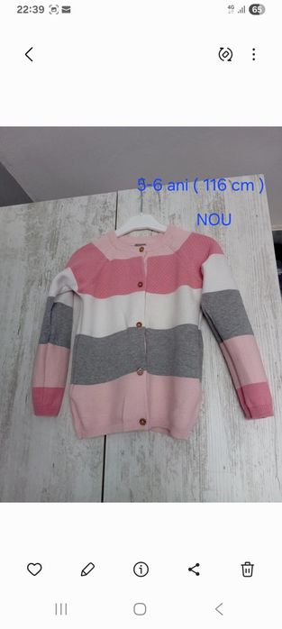 Cardigan nou 116 cm