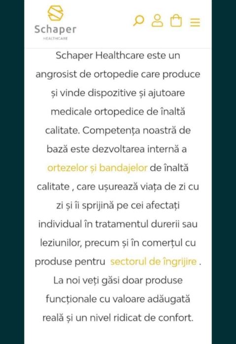 Mărimi :S,M,L ,orteze profesionale