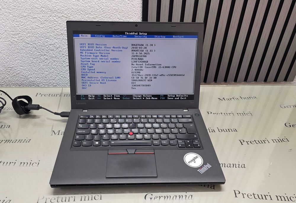 Laptop core i5 gen 6 - Lenovo T460 - functional perfect