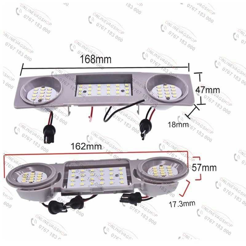 Led interior plafoniera fata + spate Passat B6 B7 CC Golf 5 Octavia 2