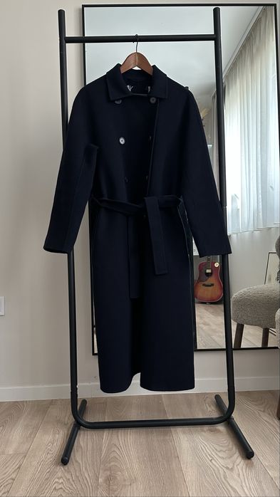 Max Mara тъмносиньо handmade палто