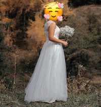 белое свадебное  платье