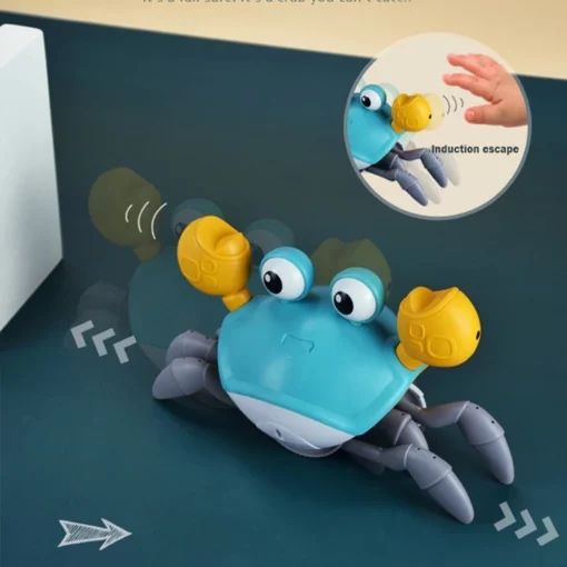 Интерактивна играчка пълзящ и пеещ рак КРОУЛИ