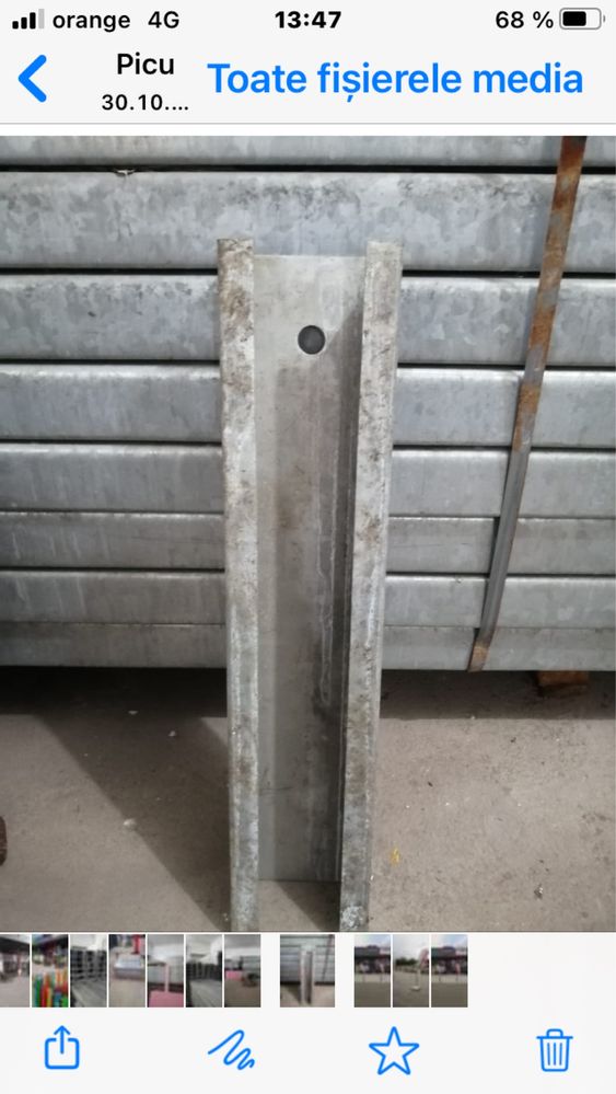 Profile zincate tip C 140 lei buc.