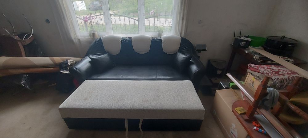 Vand canapea  piele intoarsa
