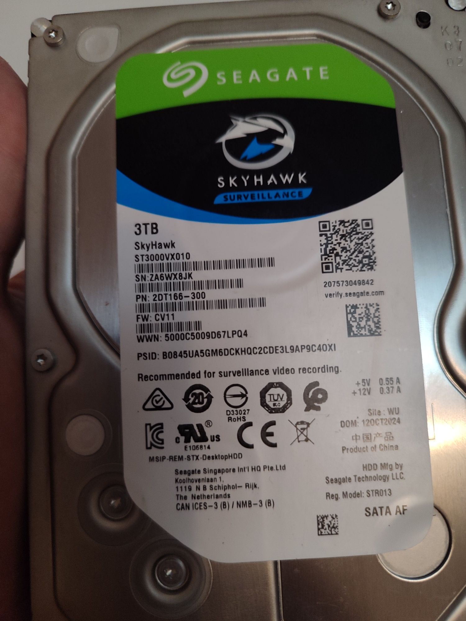 HDD жёсткий диск 3TB Seagate