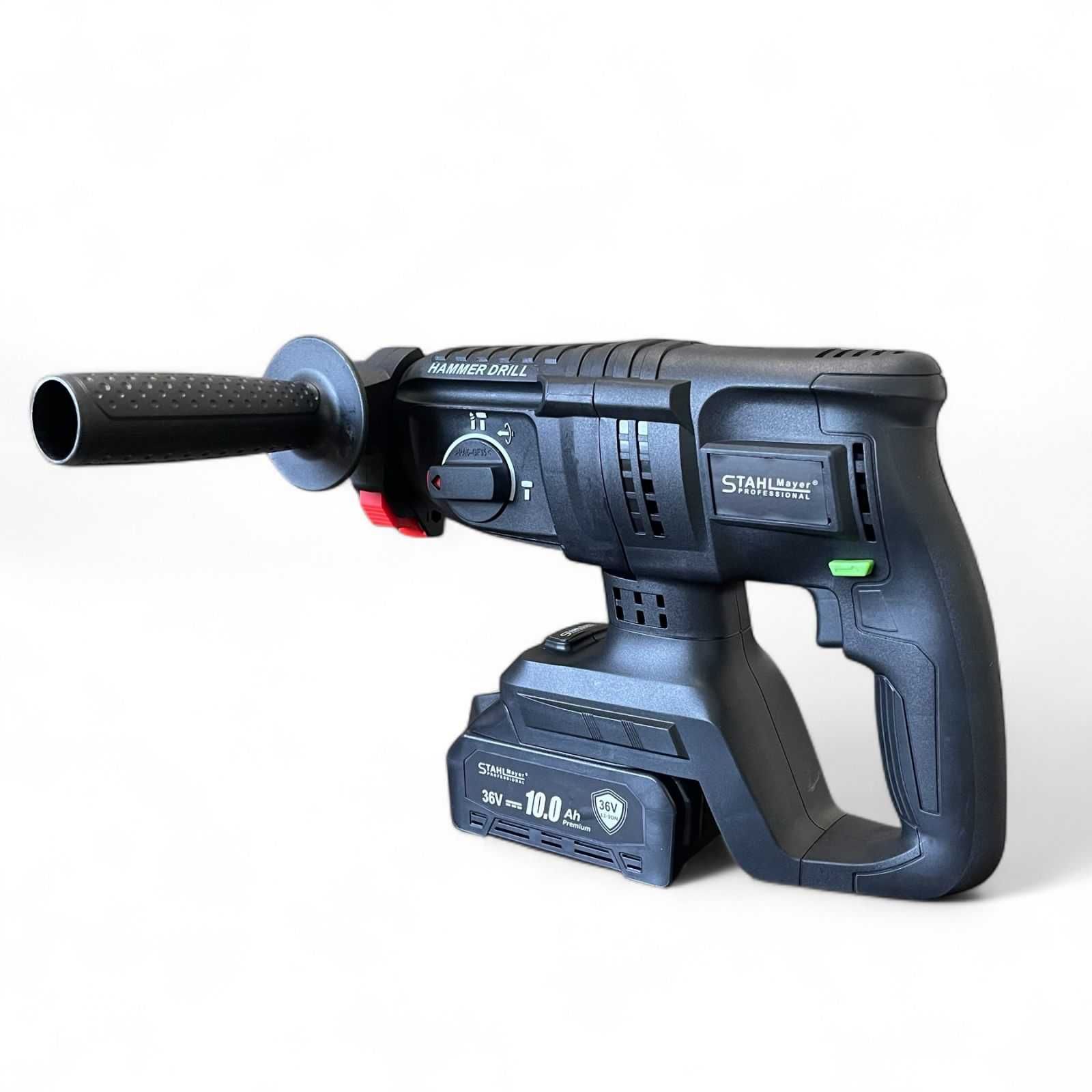Комплект 4 в 1 перфоратор, ъглошлайф 125 гайковерт 36V 10Ah StahlMayer
