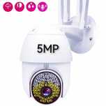 Camera supraveghere 5MP WIFI rotativa 63 leduri IR70 4 antene V380