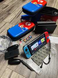 Nintendo Switch (OLED model) Neon Red/Neon Blue set