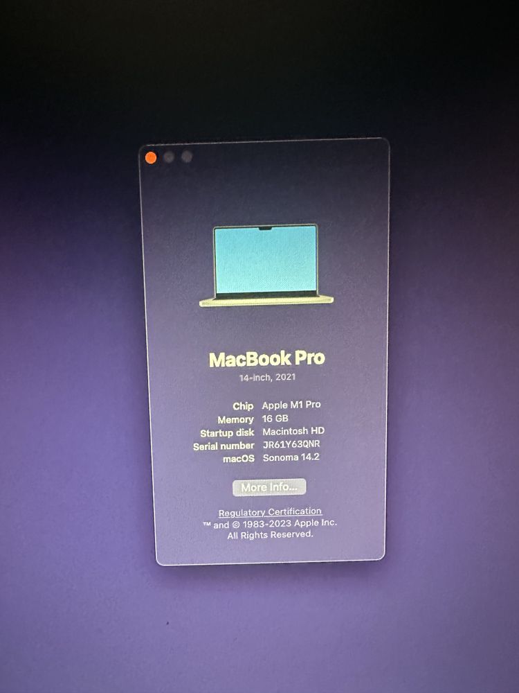 MacBook Pro 14 M1 Pro ca nou