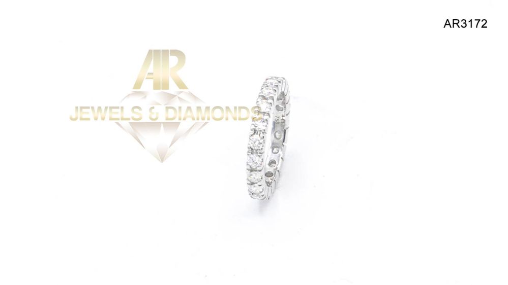 Inel Aur Alb cu DIAMANTE model deosebit ARJEWELS(AR3147)