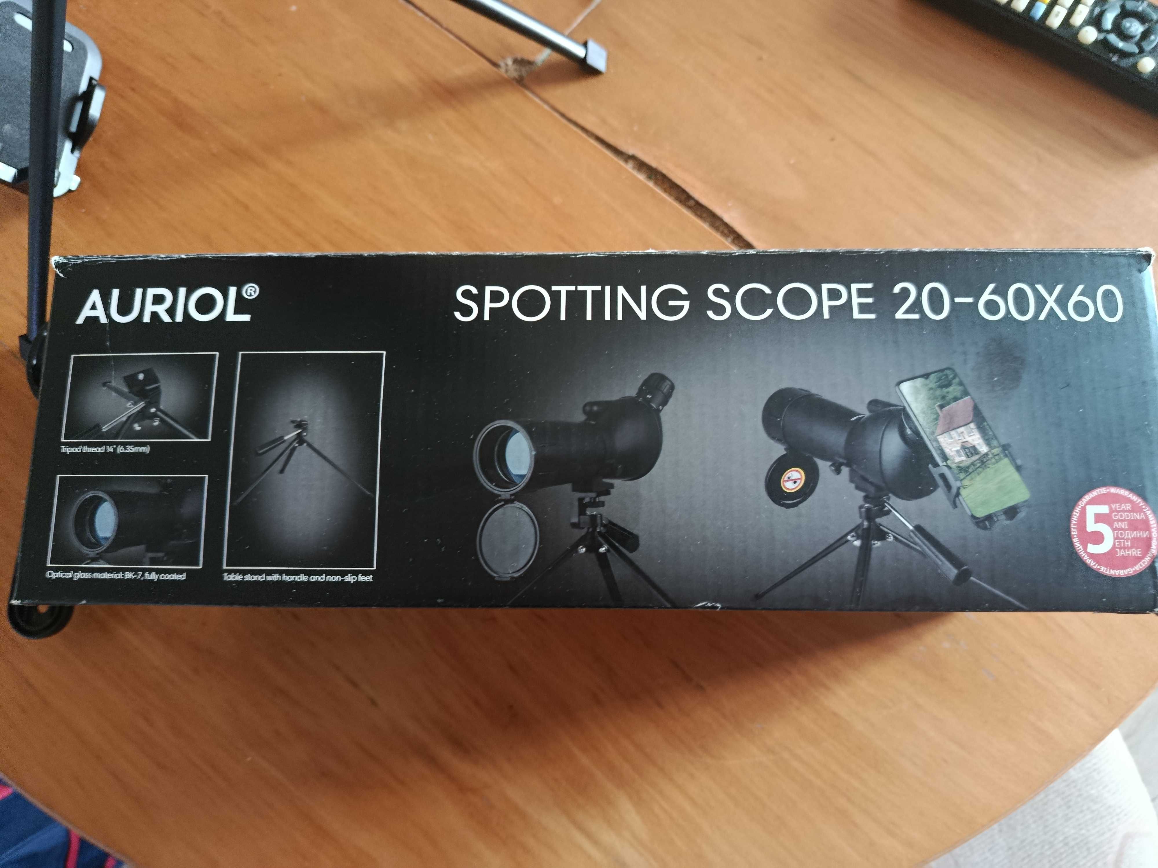 Телескоп Auriol 20-60x60 Spotting Scope - нов