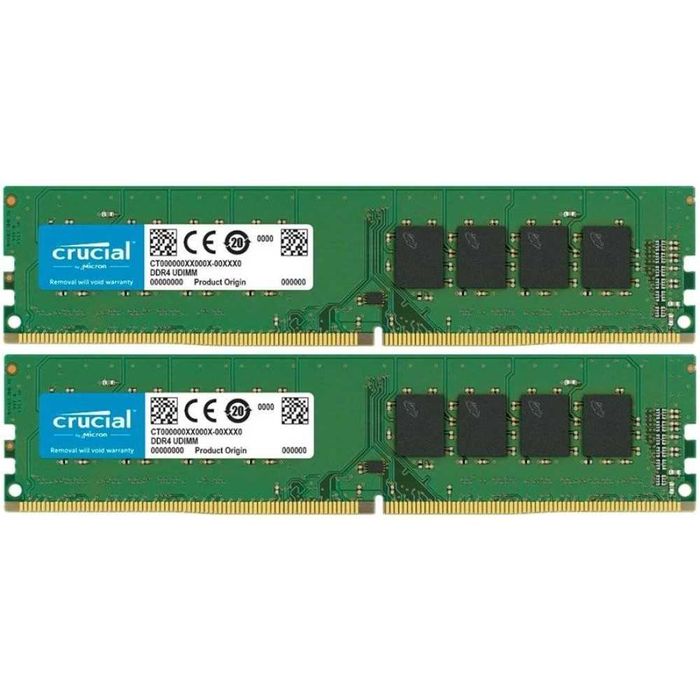 RAM 16GB 2x8gb RAM Crucial 2666Mhz DDR4 за компютър