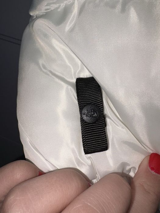 Geacă M The North Face alb albă negru neagră Nouă nepurtată  dama new