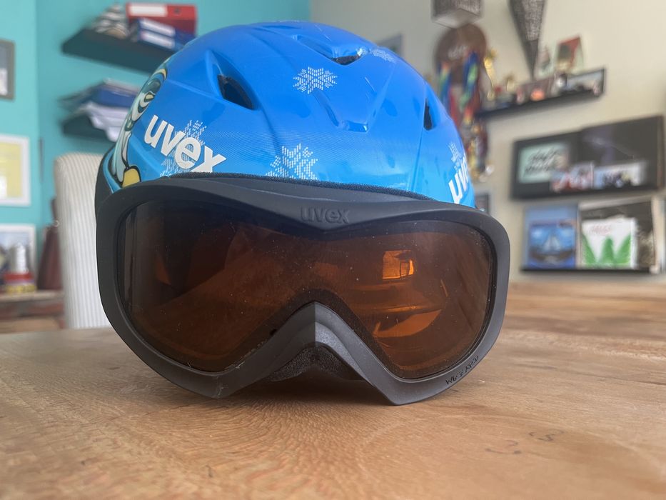 детска ски каска Uvec и маска Uvex 48-52 cm