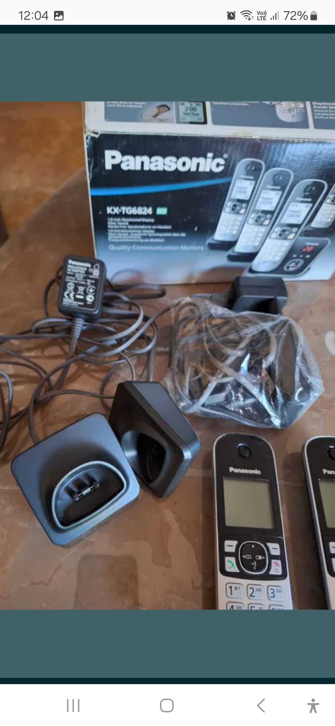 Vând 2 telefoane noi Panasonic