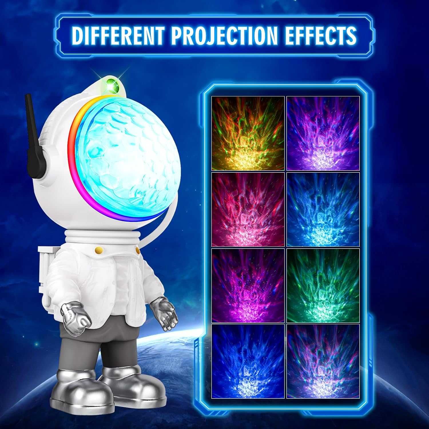LBSTP Astronaut Galaxy Star Projector Light