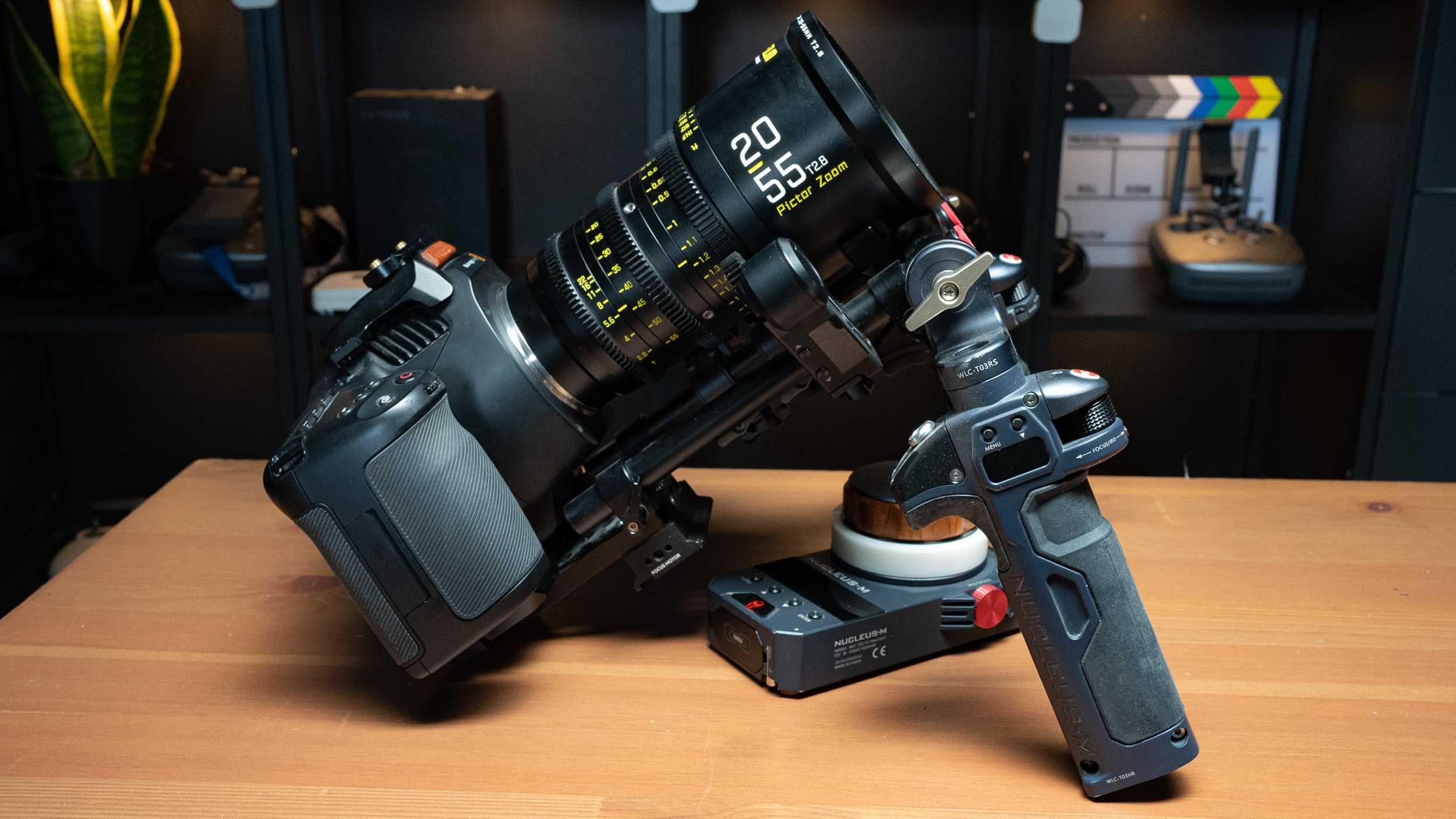 Rig Blackmagic  6K Pro cu DZOFilm Pictor 20-55mm + Tilta Nucleus Ctrl