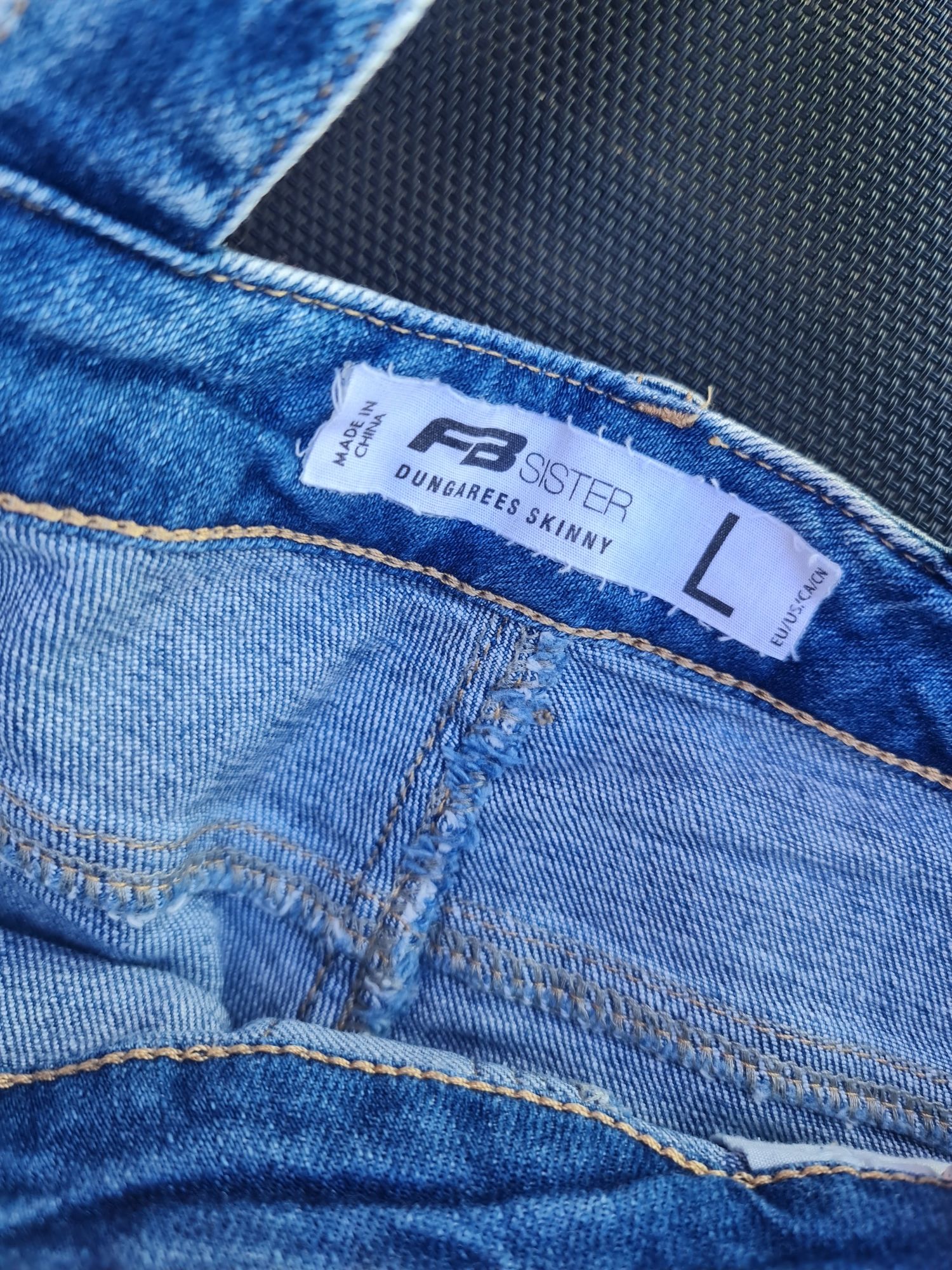 Salopeta lunga jeans