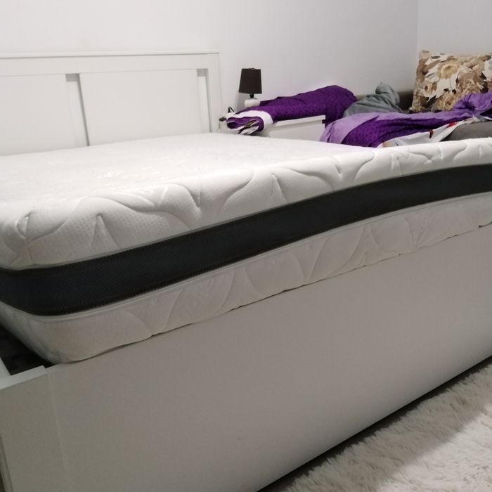 Saltea ortopedica reversibilă, cu strat de 8 cm spuma cu memorie ,160/