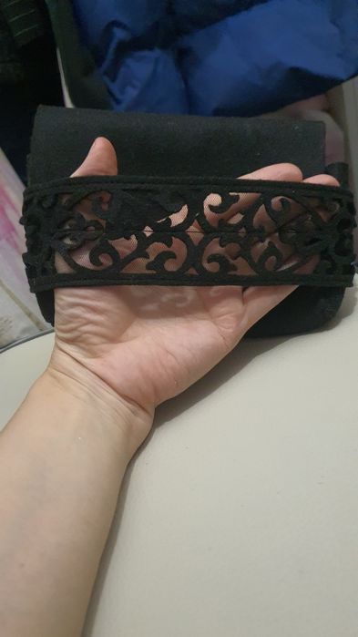 Набор клатч и серьги из кошмы