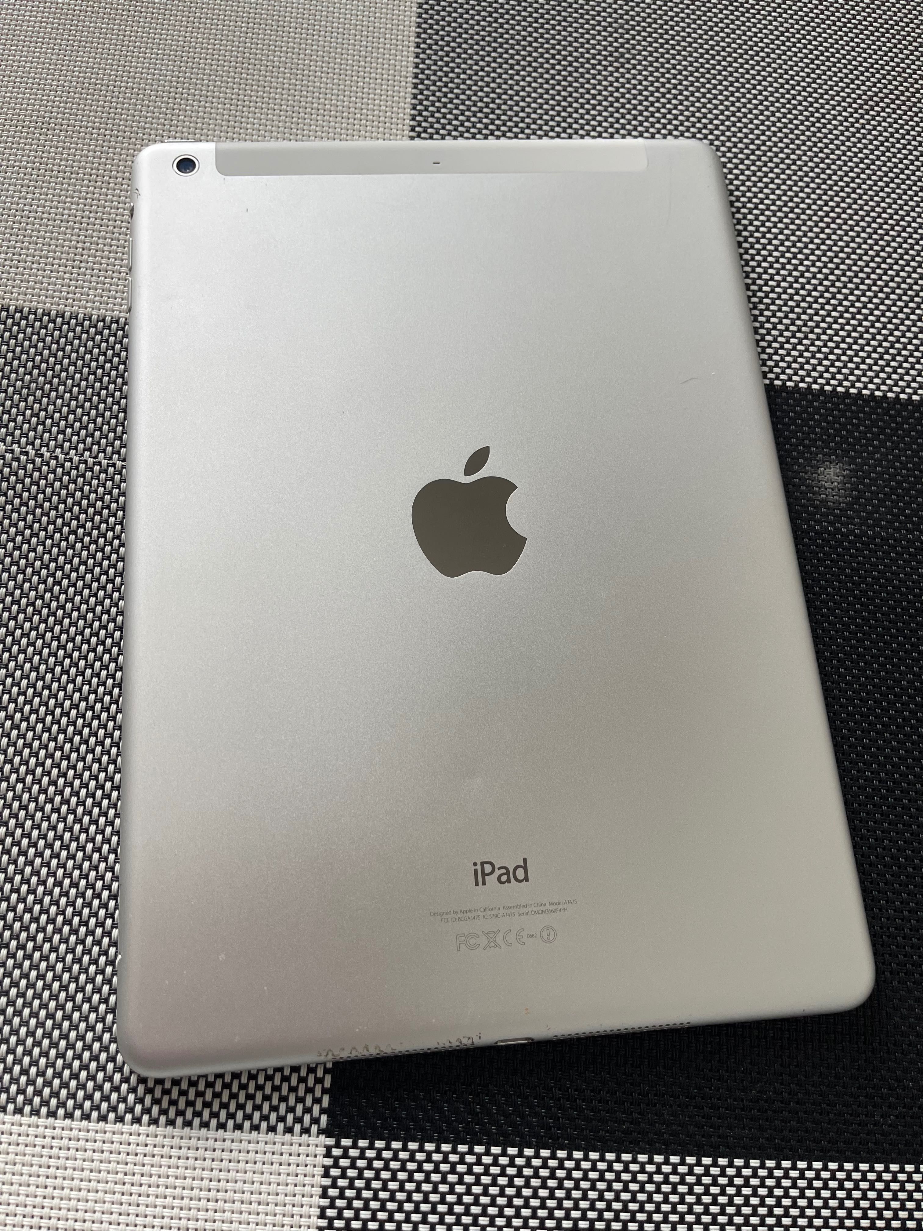 iPad Air 1 WiFi Cell, 16GB, Silver (Model A1475)