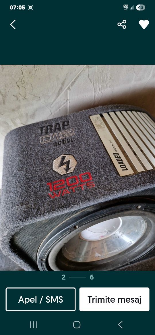 Subwoofer  activ