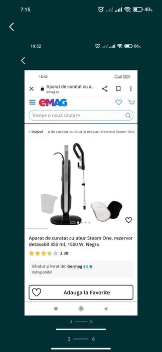 Aparat de curățat cu abur Steam One