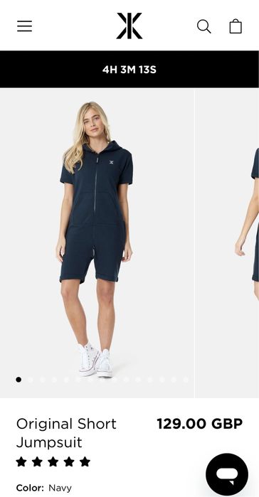 Salopeta scurta Onepiece marime L merge si de M