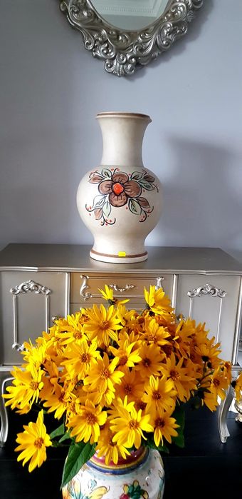 Vază veche din ceramică glazurata