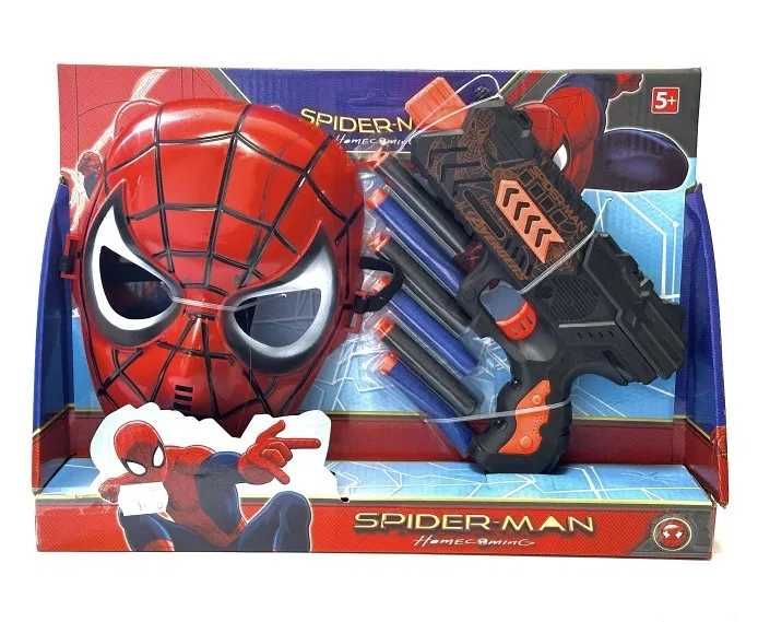 Комплект маска + пистолет със стрели Спайдърмен, Spiderman играчки