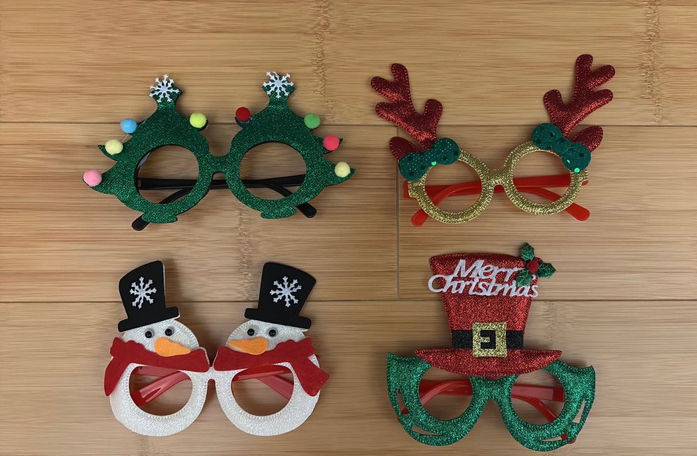 Новогодние очки декоративные