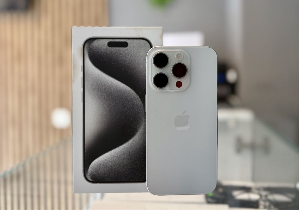 **ATS GSM**ID74409  iPhone 15 Pro 256Gb White / Baterie90% / Garantie