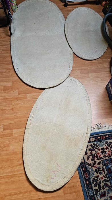 covoare mochete gri diferite dimensiuni la set